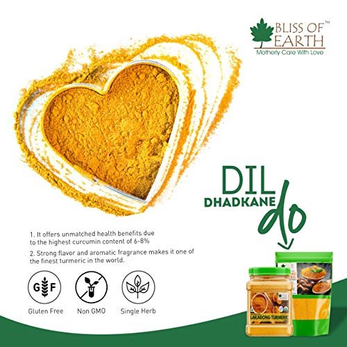 51Vjs75BhzL - Manvik Foods Bliss of Earth High Curcumin Certified Organic Lakadong Turmeric Powder from Meghayala, 500GM - Image 3