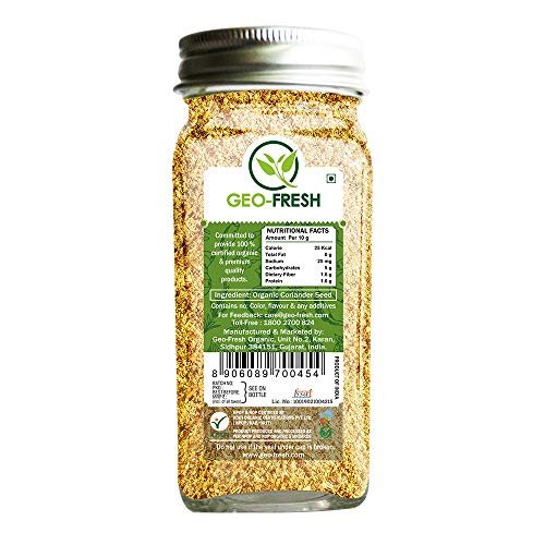 51Vzn2Wyb1L - Manvik Foods Geo-Fresh Organic Coriander Powder - 50g (Pack of 2) - Image 4