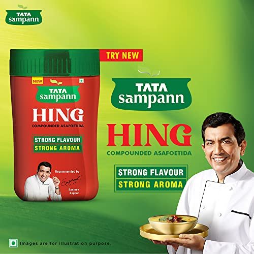 51WEPKt1yGL - Manvik Foods Tata Sampann Hing (Bandhani Hing), Recommended by Chef Sanjeev Kapoor, Compounded Asafoetida, 50g - Image 4