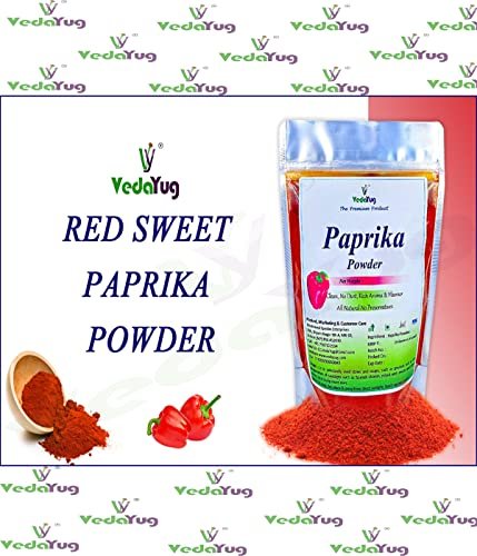 51WH7bLwzBL - Manvik Foods VY VedaYug 100% Pure Red Sweet Paprika Powder, Non Smoked Paprika Powder, 200g - Image 3