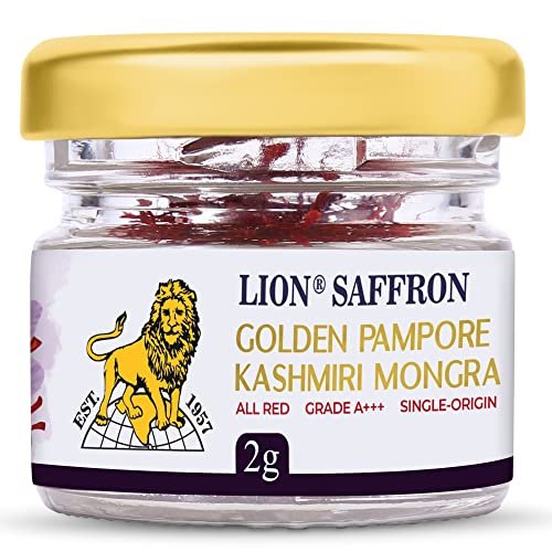 51XJUKrjiL - Manvik Foods Lion Brand Saffron, 2g, Grade A+++ Kashmiri Mongra Kesar/Keshar/Saffron for Pregnant Women, Biryani, Cooking, Sweets and Beauty (From Pampore, Kashmir)(Pack of 1, 2gram) - Image 6