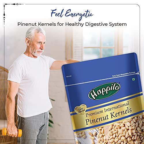 51XMaZbaRdL - Manvik Foods Happilo Premium International Exotic Pinenut Kernels 150g | Chilgoza (Neja) Seeds | Dry Fruit Without Shell | Raw Lebanon Pine Nuts| Good For Heart & Boosts Energy - Image 8
