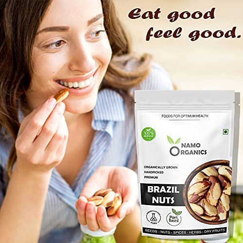 51XV n4ZUvS - Manvik Foods Namo Organics - 1 Kg - Jumbo Brazil Nuts - Selenium Rich | Raw | Unsalted | Organic | Vegan | Handpicked - Image 6