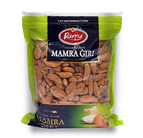 51Xq2HeM9iL - Manvik Foods Ramu Afghani Almond Giri (Mamra Badam) Grade - Big Size Pouch, 250 g, Dry Fruits - Image 4