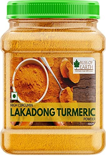 51Y1yCWVwJL - Manvik Foods Bliss of Earth High Curcumin Certified Organic Lakadong Turmeric Powder from Meghayala, 500GM