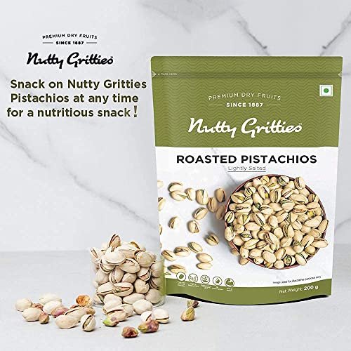 51Z4MToXGTL - Manvik Foods Nutty Gritties California Roasted Pistachios|Pista Lightly Salted, Dry Roasted, Non Fried, Zero Oil, Crunchy Healthy Snack -200g ( Pack of 5 ) - Image 6