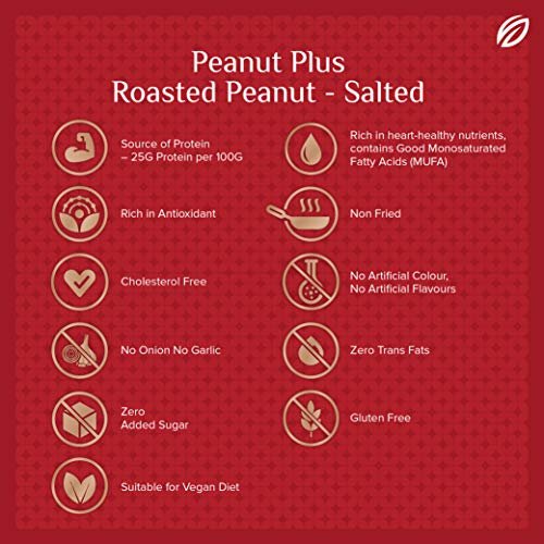 51ZMr3wSwbL - Manvik Foods SHREGO Peanut Plus Roasted Peanut Salted 360G (2X180G Vacuum Packed) - Image 5