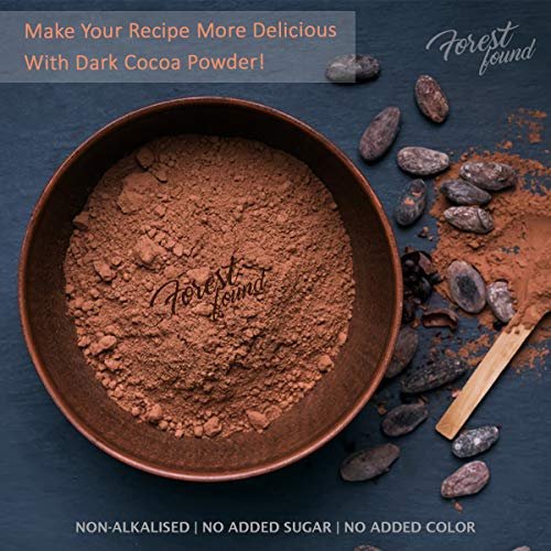 51Znwj2SpL - Manvik Foods Forest Found 100 % Pure & Natural Unsweetened Dark Cocoa Powder for Cake and Chocolate Making (500 Gm) - Image 4