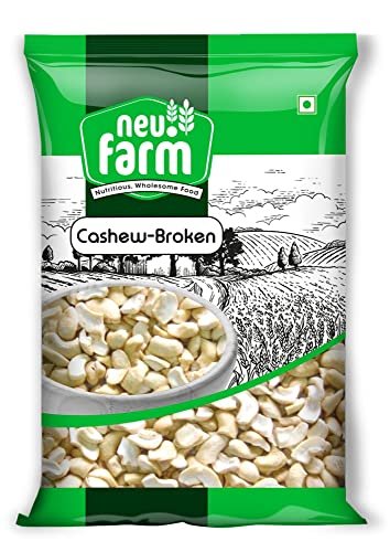51azqJdj7hL - Manvik Foods Neu.Farm Broken Cashew 4 Piece Kaju Tukda,1kg