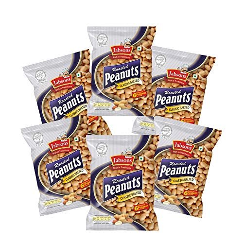 51bHJityd5L - Manvik Foods Jabsons Roasted Peanuts Classic Salted 160g (Pack of 6)