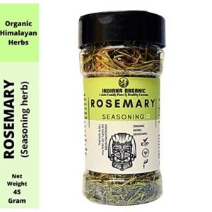 Indiana Organic Dry Rosemary Herbs Seasoning for Culinary Use, 45 Gm