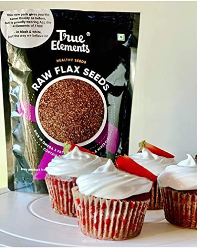 51bbEAe2rIS - Manvik Foods True Elements Flax Seeds 500g -Fibre Rich Flax Seeds for Hair Growth | Diet Food | Flax Seeds for Eating - Image 5