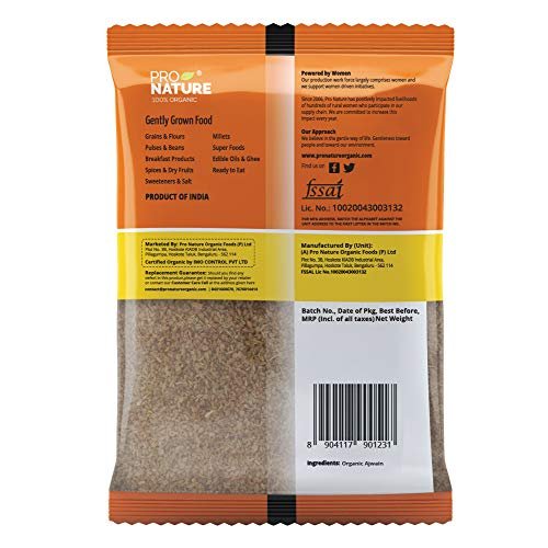 51bgXETMyL - Manvik Foods Pro Nature Organic Ajwain Seed | Whole Carom Seed - Image 3