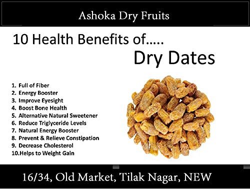 51cvhIAwpZL - Manvik Foods Ashoka Dry Fruits Dates Dry Yellow/Sukha Khajoor Exotic Quality (Pila Chuara 2.5 Inch In Size) (Silver) 250Gm - Image 3