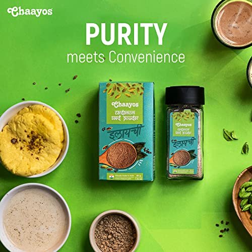 51dgXptISVL - Manvik Foods Chaayos Cardamom Seed Powder (50g) | Only Seeds No Husk | 100% Natural Spice - Image 4