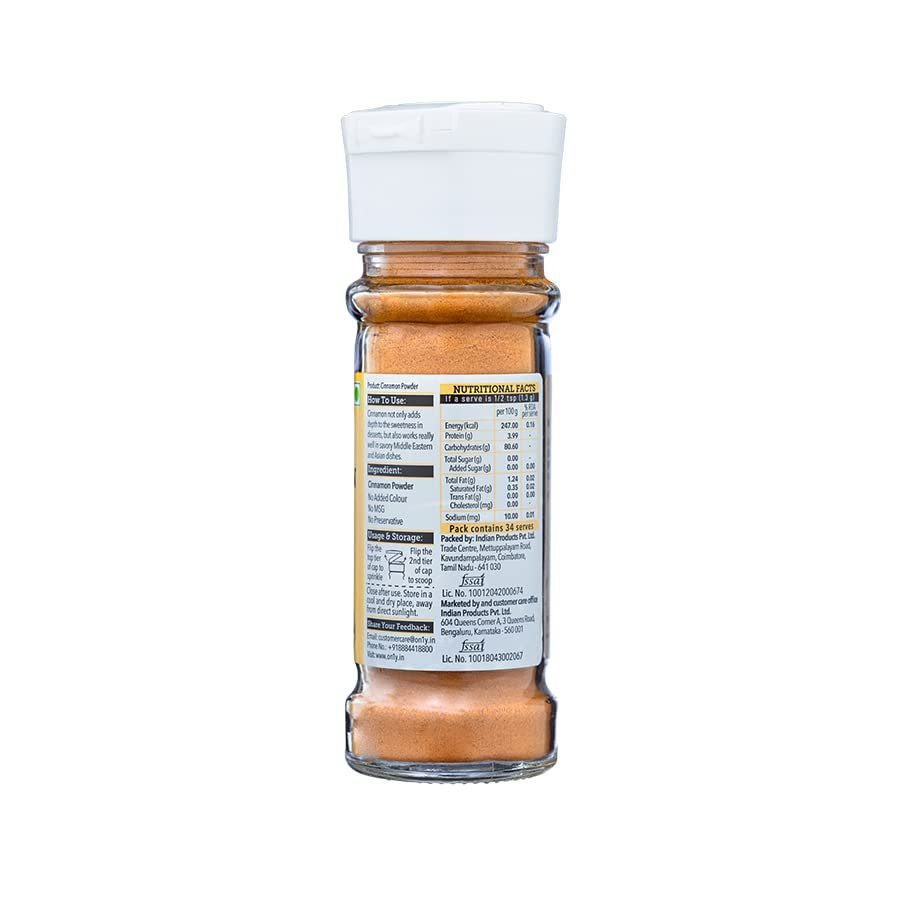 51dsu3M3LPL - Manvik Foods On1y cinnamon powder 45g - Image 3