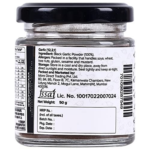 51eOmTA93KL - Manvik Foods Urban Platter Fermented Black Garlic Powder, 50g - Image 3