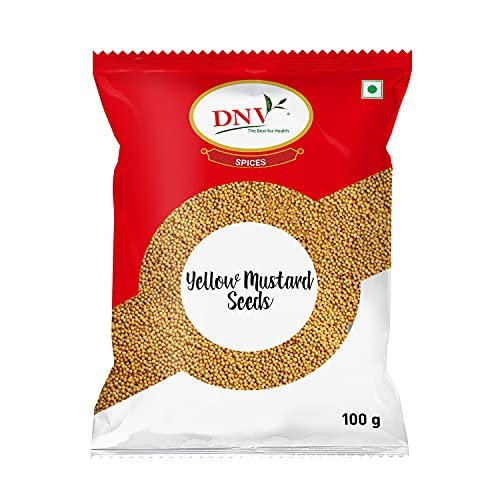 51eT EnNfBS - Manvik Foods DNV Whole Yellow Mustard Seed PILI Sarson Rai 100gm, Pack of 4 - 400gm (100g x 4) - Image 3