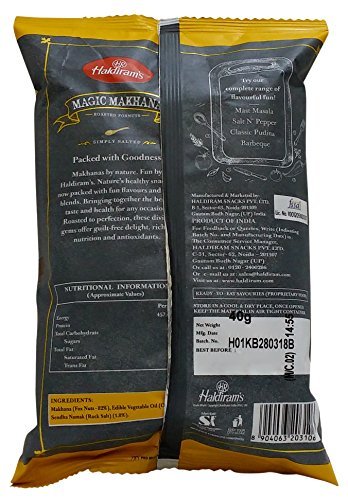 51foyLuLqL - Manvik Foods Haldirams Magic Makhana Roasted Foxnuts - Simply Salted, 40g - Image 3