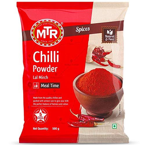51g tER2CL - Manvik Foods MTR Chilli Powder Guntur - Regular, 500g