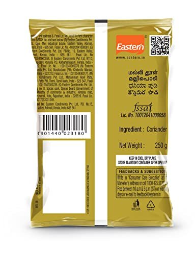 51gwdT SOWL - Manvik Foods Eastern Powder, Coriander Pouch, 250 g - Image 3