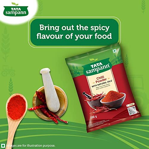 51iT2shSNnL - Manvik Foods Tata Sampann Chilli Powder With Natural Oils, 200g - Image 4