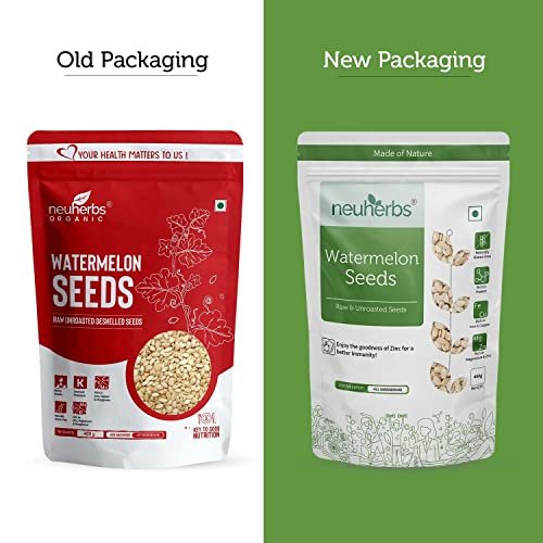 51igMWXEWL - Manvik Foods Neuherbs Raw unroasted Watermelon Seeds for eating, Rich in Protein, Potassium, Magnesium & Iron- 400g - Image 4