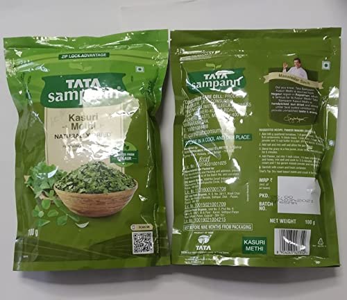 - Manvik Foods Tata Sampann Kasuri Methi, 100g X 2 = 200 gm