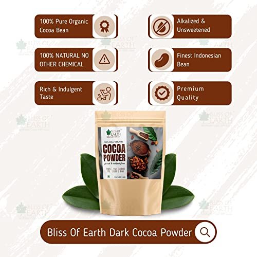 - Manvik Foods Bliss of Earth 500gm Naturally Organic Dark Cocoa Powder for Chocolate Cake Making & Chocolate Shake, Unsweetened - Image 4