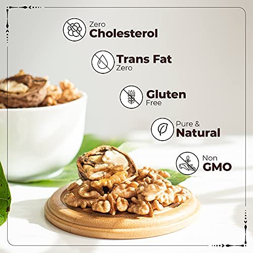 51jDOK3IN6S - Manvik Foods Happilo 100% Natural Californian Inshell Dried Walnut 200g | Premium Akhrot Giri | High in Protein & Iron | Low Calorie Nut - Image 4