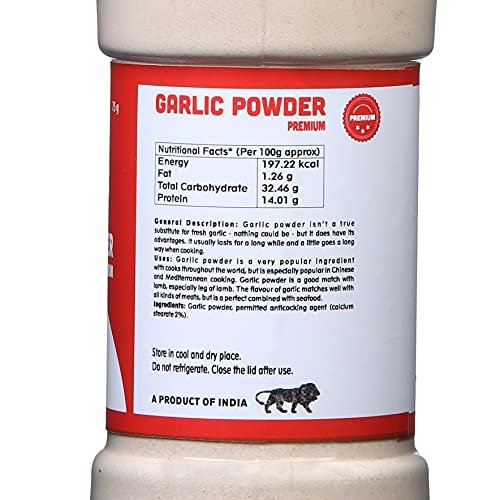 51jv04f5E8S - Manvik Foods Leaflix Garlic Powder in Sprinkler Bottle, 75g - Image 3