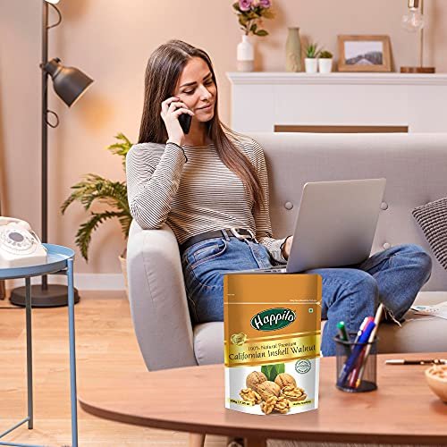 51k7buQgL - Manvik Foods Happilo 100% Natural Californian Inshell Dried Walnut 200g | Premium Akhrot Giri | High in Protein & Iron | Low Calorie Nut - Image 7
