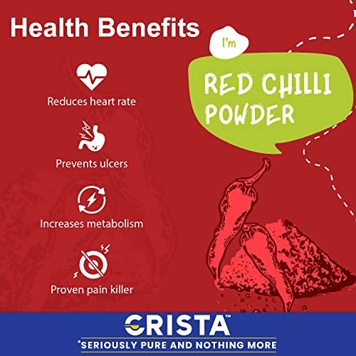 51kwqV9GdVL - Manvik Foods CRISTA Red Chilli Powder | Laal Mirch Powder with Natural Oils | Zero added Colours, Fillers, Additives & Preservatives | Medium Spicy Grade | 100 gms - Image 4