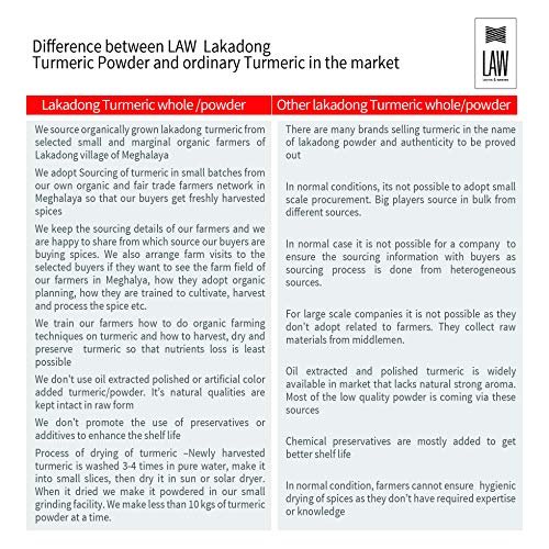 51m iecKWEL - Manvik Foods looms & weaves - High Curcumin Lakadong Turmeric Powder - Directly sourced from The Organic Farmers of Lakadong Village - East and West Jantia Hills of Meghalaya - 100 gm - Image 6