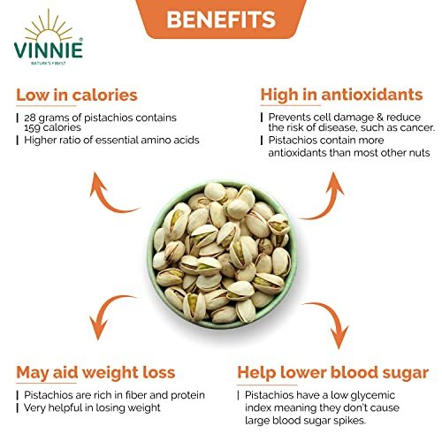 51mDJMO218L - Manvik Foods Vinnie American Inshell Pistachios - Roasted and Salted Pista with Shell - Tasty, Healthy Nuts and Dry Fruits - 250 Grams, Pack of 1 - Image 6
