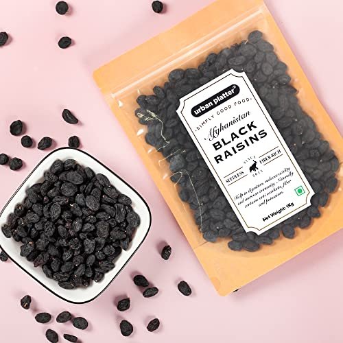 - Manvik Foods Urban Platter Seedless Black Afghan Raisins, 1Kg - Image 3