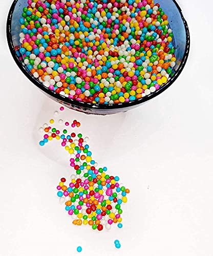 51oIfTQROaL - Manvik Foods Dry Fruit Hub Rainbow Balls For Cake Decoration 1kg, Rainbow Sprinkles For Cake, Rainbow Sprinkles,Colour Sugar Balls (Rainbow Balls -1KG) - Image 5