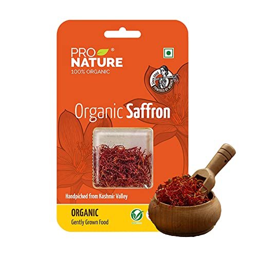 51otgZya6NL - Manvik Foods Pro Nature Organic Saffron, 0.5 g