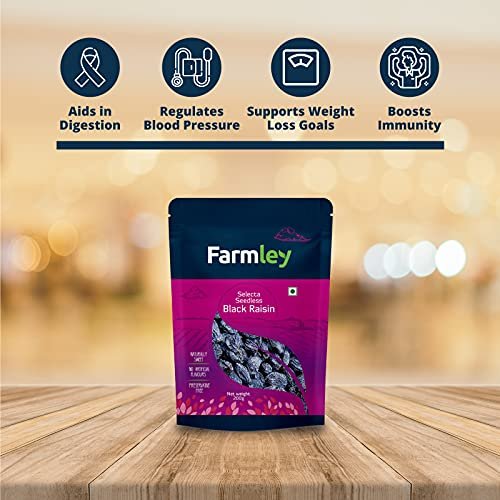 51rLqCRyn5S - Manvik Foods Farmley Selecta Black Raisin Seedless, 200 g - Image 3