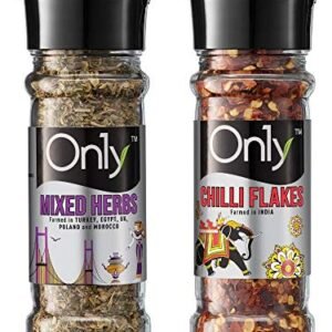 On1y Chilli Herb Adventure (Set of 2) | Dried Herbs | Mixed Herbs (14g) + Chilli Flakes (34g)
