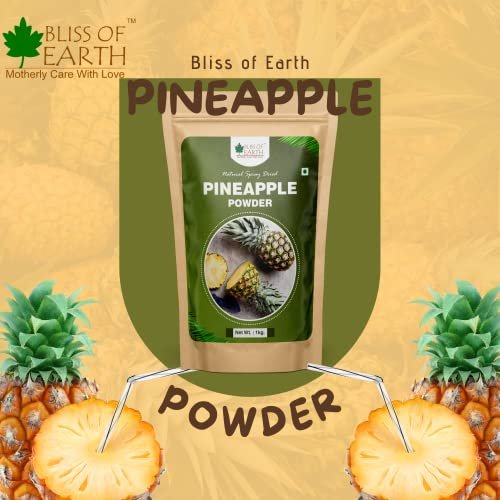 51ssAQeXyAL - Manvik Foods Bliss of Earth Pineapple Powder 1Kg for Juices, Jams, Cake, Ice Cream, & Energy Drinks - Image 4
