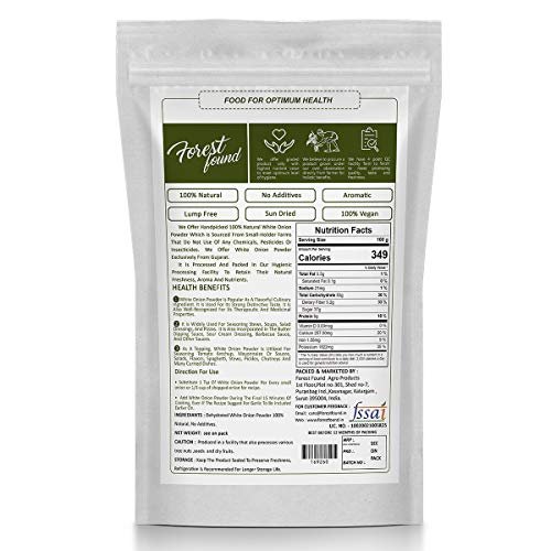 51t5u3kDnhL - Manvik Foods Forest Found Dry White Onion Powder | Dehydrated, Pure & Aromatic | Ready to Use (250 Gram) - Image 3