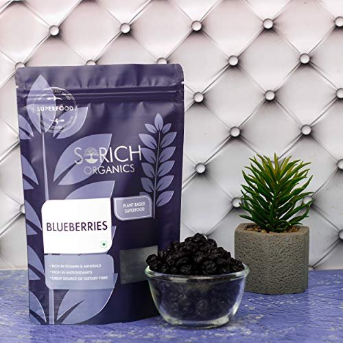51tjSA5h4kL - Manvik Foods Sorich Organics Dried Blueberries (Dehydrated Fruits) - 300 Gm - Image 3