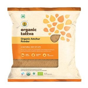 Organic Tattva, Organic Amchur (Dry Mango) Powder - 100g | 100% Vegan, Gluten Free and NO Preservatives