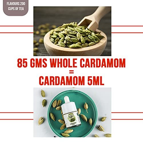 - Manvik Foods Spice Drop Cardamom Extract - Tea, Coffee, Cooking, Baking, Dessert | Rich Aroma & Authentic Quality | Pure Whole Green Cardamom Pod Extract | No Added Color or Preservative | Vegan | 5 ML (180 drops) - Image 5