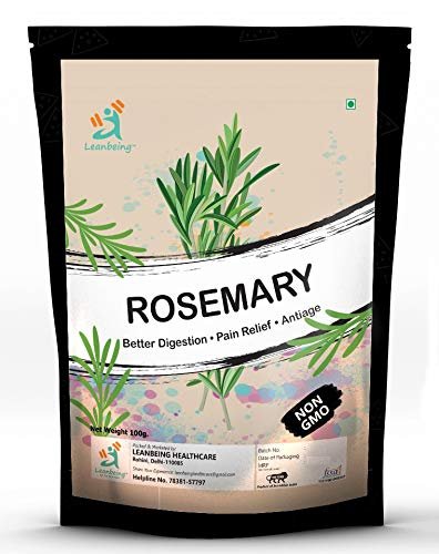 51ugDtV5aAL - Manvik Foods Leanbeing Organic Rosemary Leaves 100 Gm for Seasoning ,Culinary Use and Reducing Stress