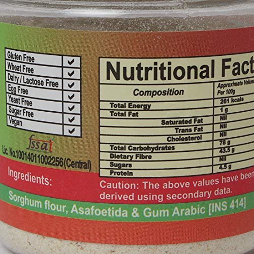 51wD8NA9dL - Manvik Foods Zero-G Gluten-free Hing Compounded Asafoetida Powder (50 g Jar) - Image 4