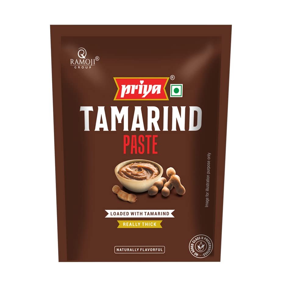 51wQa8tCrL - Manvik Foods Priya Tamarind Paste - 100g (Pack of 8) | Imli Paste With Tamarind Pulp I Naturally Processed With Fresh Ingredients | Authentic Aroma and Flavour For Cooking