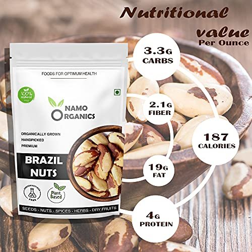 - Manvik Foods Namo Organics - 1 Kg - Jumbo Brazil Nuts - Selenium Rich | Raw | Unsalted | Organic | Vegan | Handpicked - Image 5