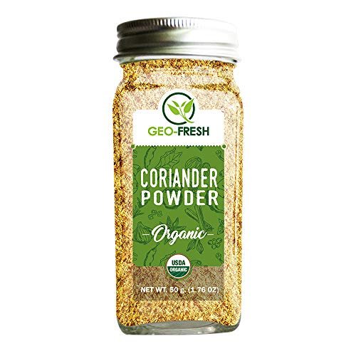 51ygtf3mSlL - Manvik Foods Geo-Fresh Organic Coriander Powder - 50g (Pack of 2) - Image 3